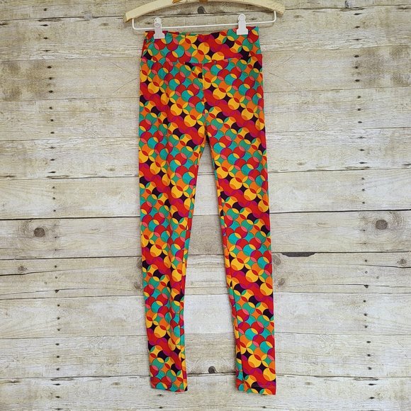 NWT OS One Size LuLaRoe Legging - Multicolor Circles - Picture 1 of 4